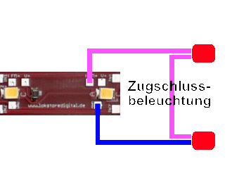 LoDi-WiB-A v2 — Connecting a tail light