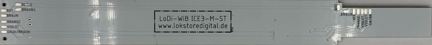 LoDi-WiB ICE3-M(-St) — The power car board LoDi-Motor WiB ICE3-M (-S), where the S stands for pickup changeover.
