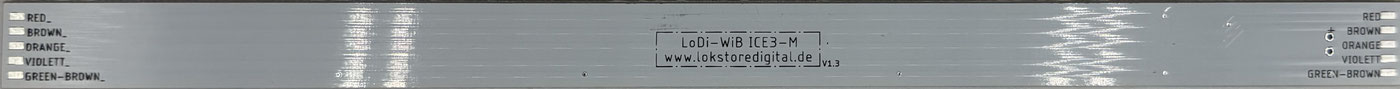 LoDi-WiB ICE3-M(-St) — The power car board LoDi-Motor WiB ICE3-M (-S), where the S stands for pickup changeover.