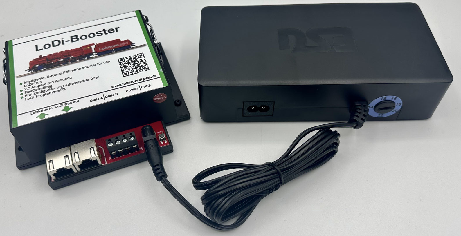LoDi-Booster — Connecting a power supply