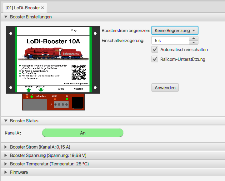 LoDi-Booster 10A+ — Setting up the LoDi-Booster 10A+ in the LoDi-ProgrammerFX