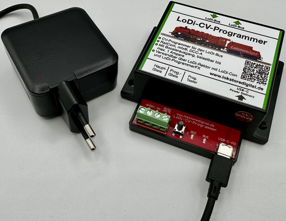 LoDi-CV-Programmer — Connecting a power supply