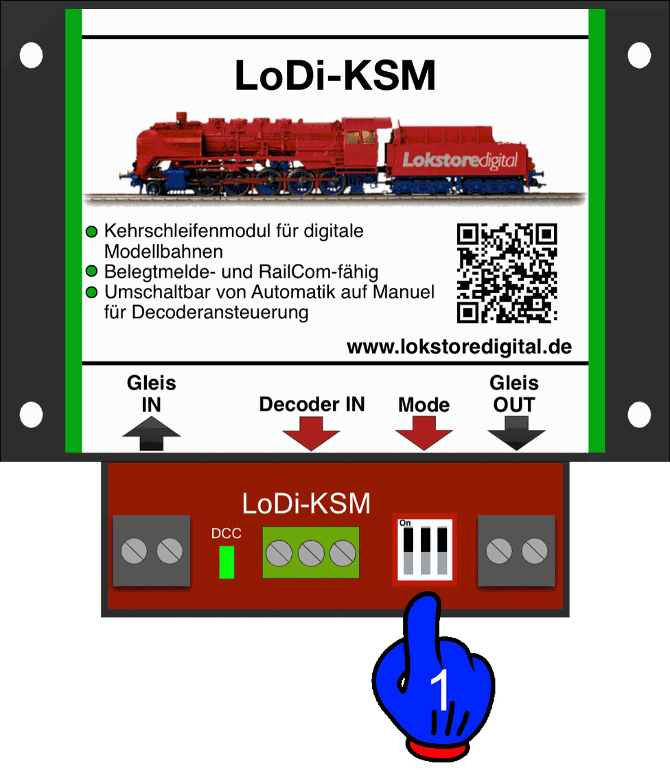 LoDi-KSM(-P) — Connecting a LoDi-Operator or turnout decoder
