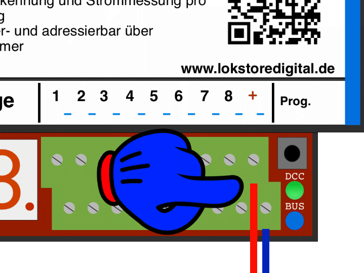 LoDi-8-GBM v2 — Connecting booster voltage to the LoDi-8-GBM v2