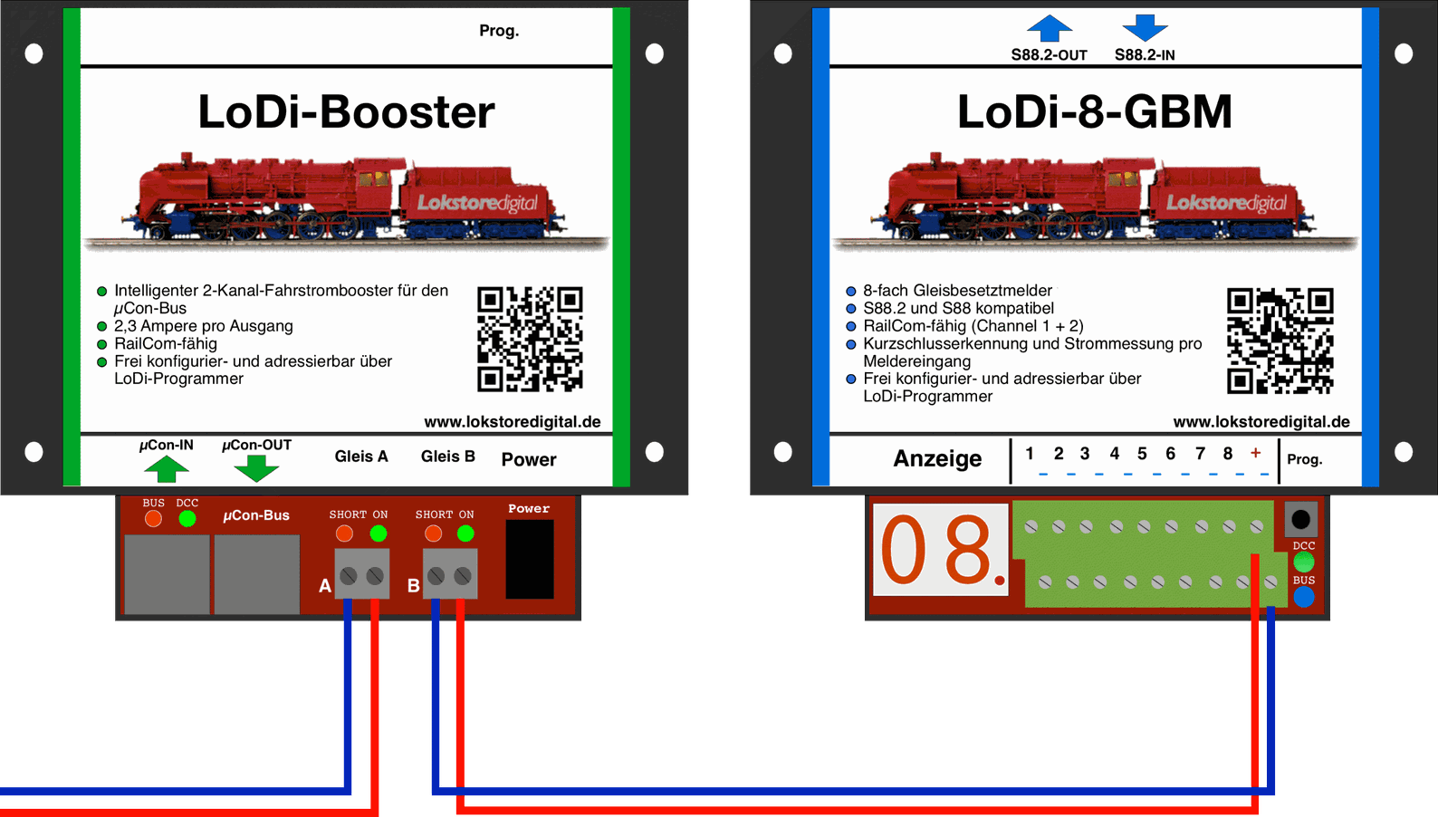 LoDi-8-GBM v2 — Connecting booster voltage to the LoDi-8-GBM v2