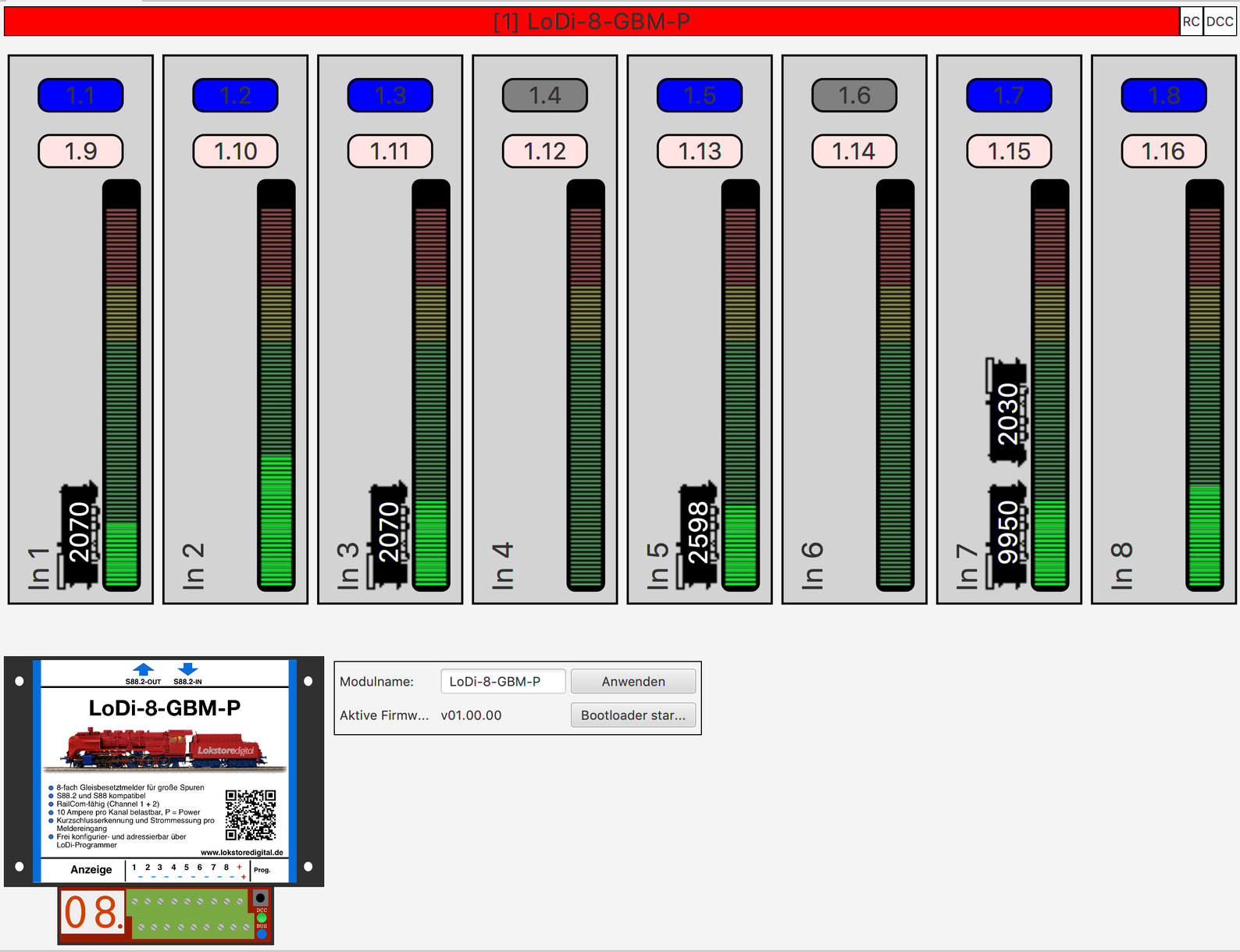 LoDi-8-GBM-P v2 — Setting up the LoDi-8-GBM-P v2 in the LoDi-ProgrammerFX