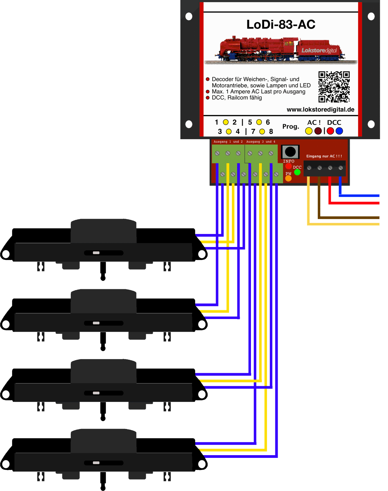 LoDi-83-AC — Connecting the LoDi-83-AC to the loads