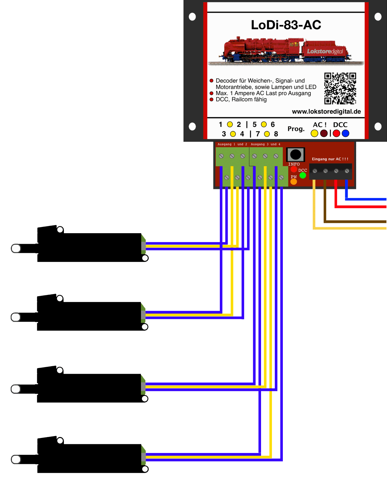 LoDi-83-AC — Connecting the LoDi-83-AC to the loads