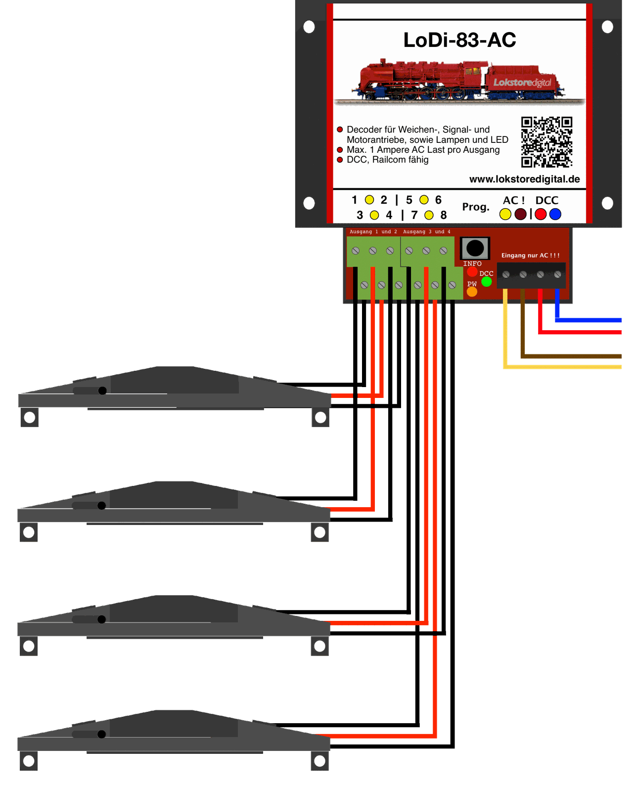 LoDi-83-AC — Connecting the LoDi-83-AC to the loads