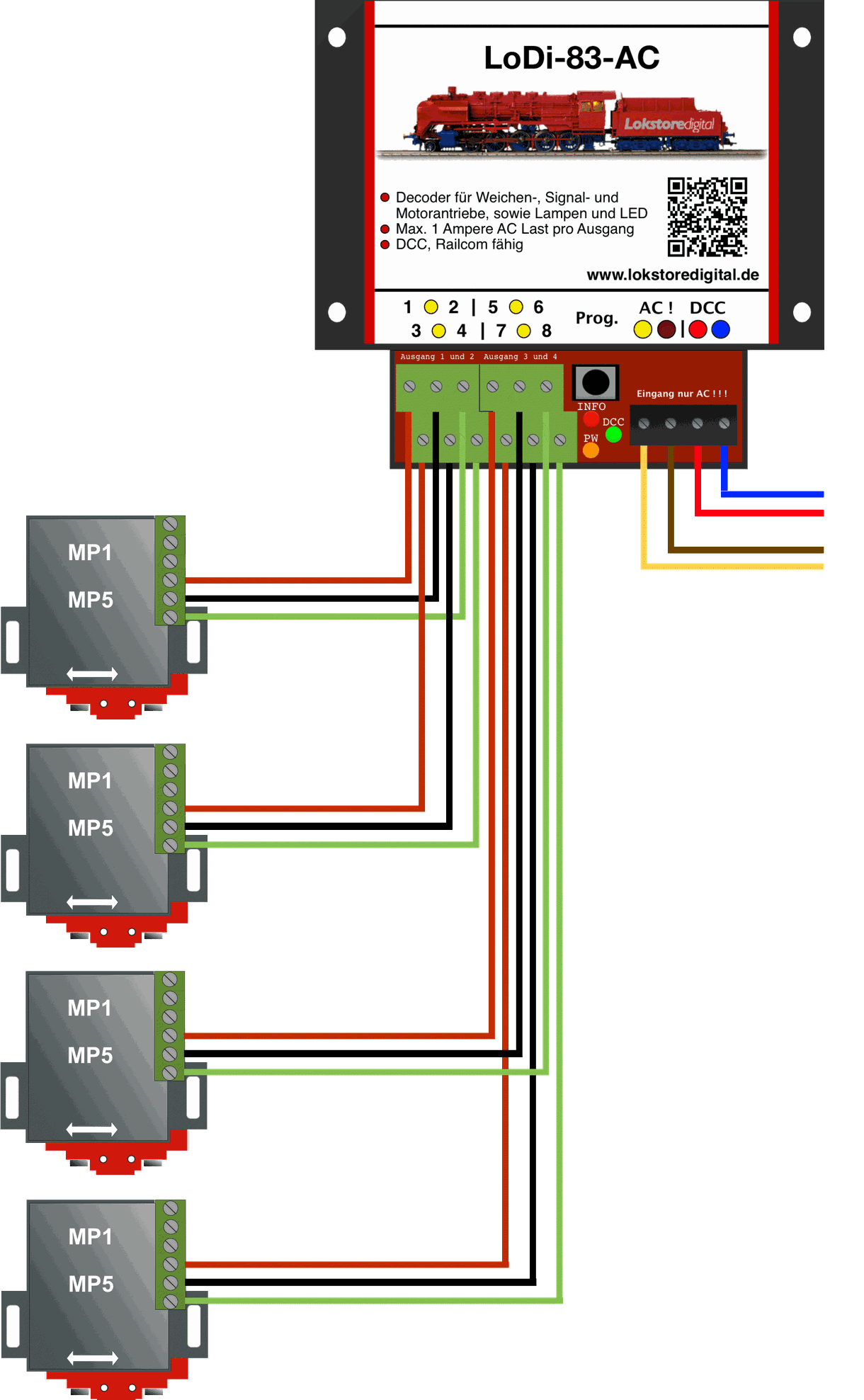 LoDi-83-AC — Connecting the LoDi-83-AC to the loads