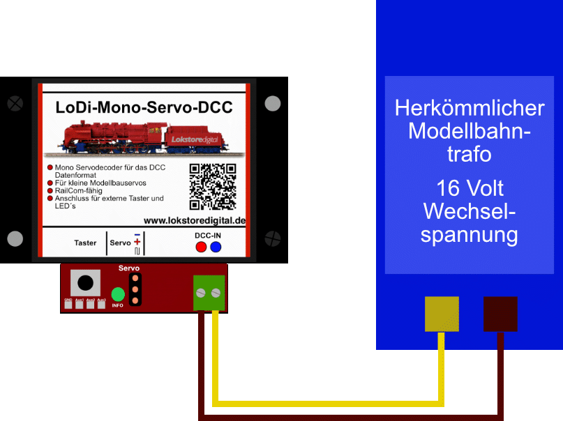 LoDi-Mono-Servo-DCC — Stand-alone version