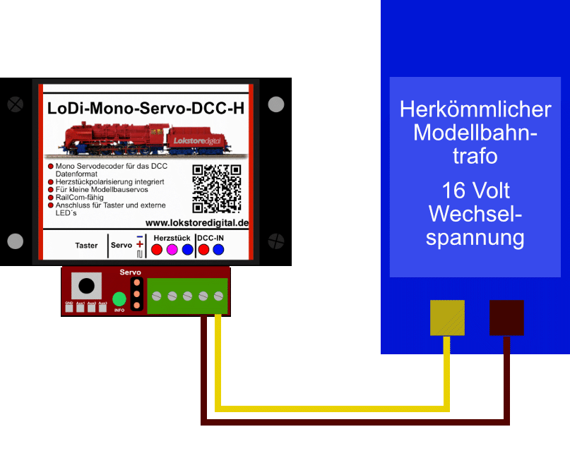 LoDi-Mono-Servo-DCC-H — Stand-alone version
