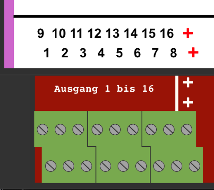 LoDi-Operator 16-SD-FL (1k) — Connecting the LoDi-Operator 16-SD-FL (1k) to loads