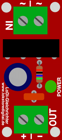 LoDi-Gleichrichter — The LoDi rectifier and its connections