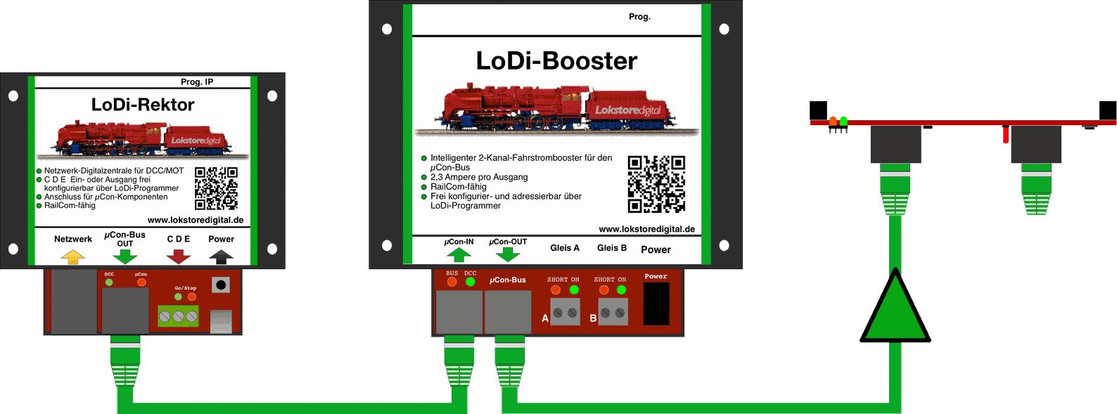 LoDi-TrainSpeed — Connecting to the µCon bus
