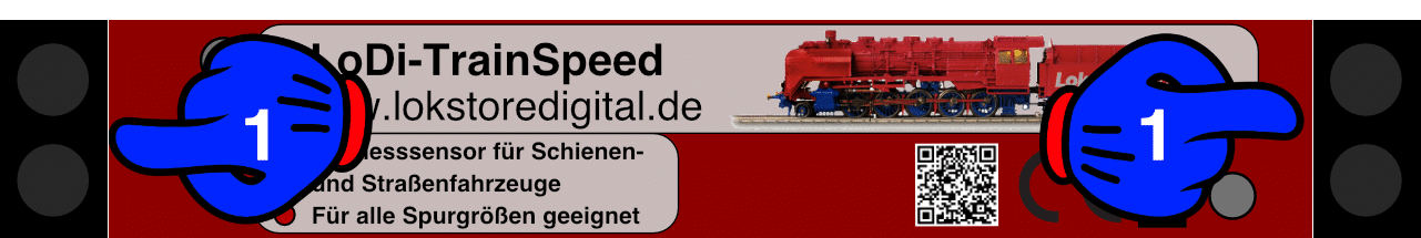 LoDi-TrainSpeed — The LoDi-TrainSpeed and its sensors