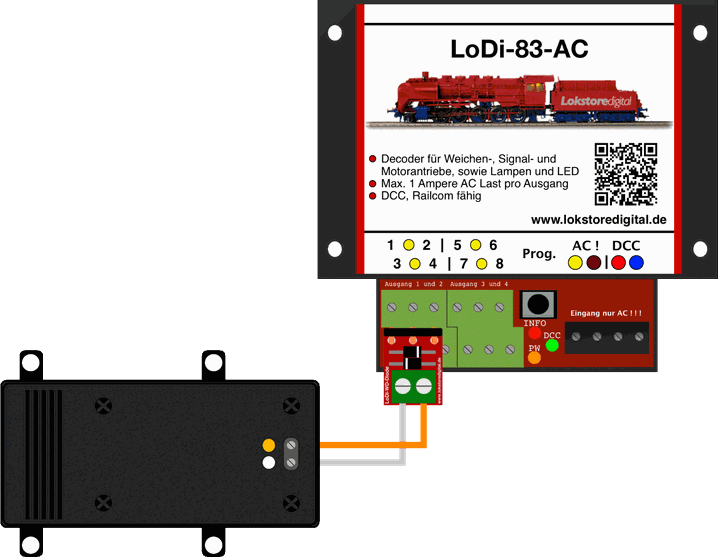LoDi-WD-Diode — The LoDi-WD diode and its connections
