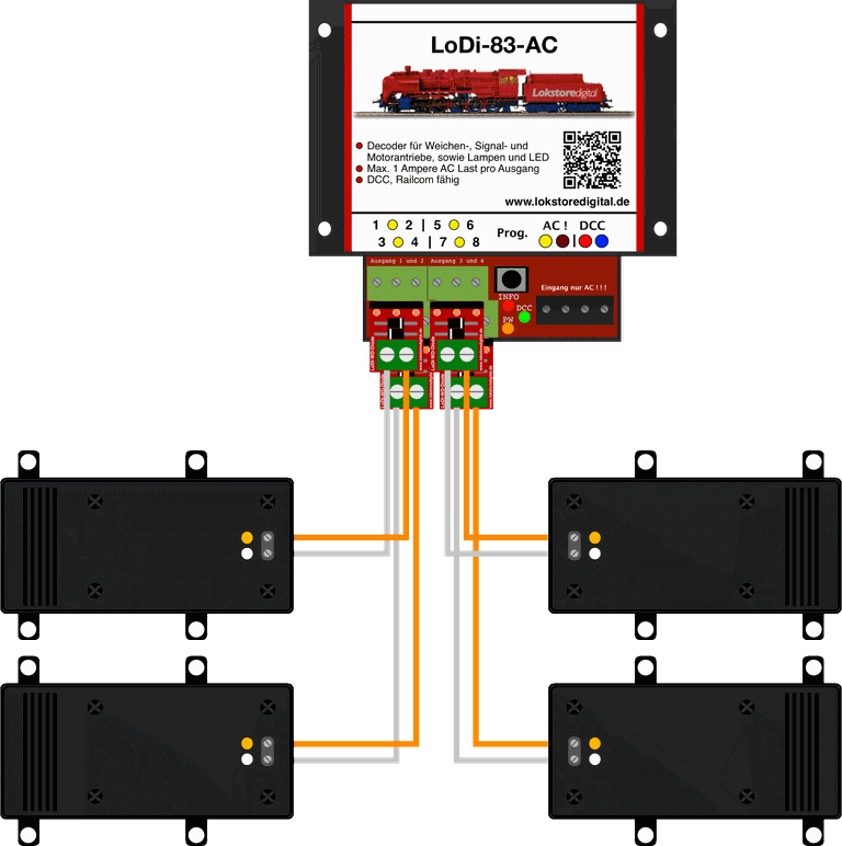 LoDi-WD-Diode — Wiring and installation examples