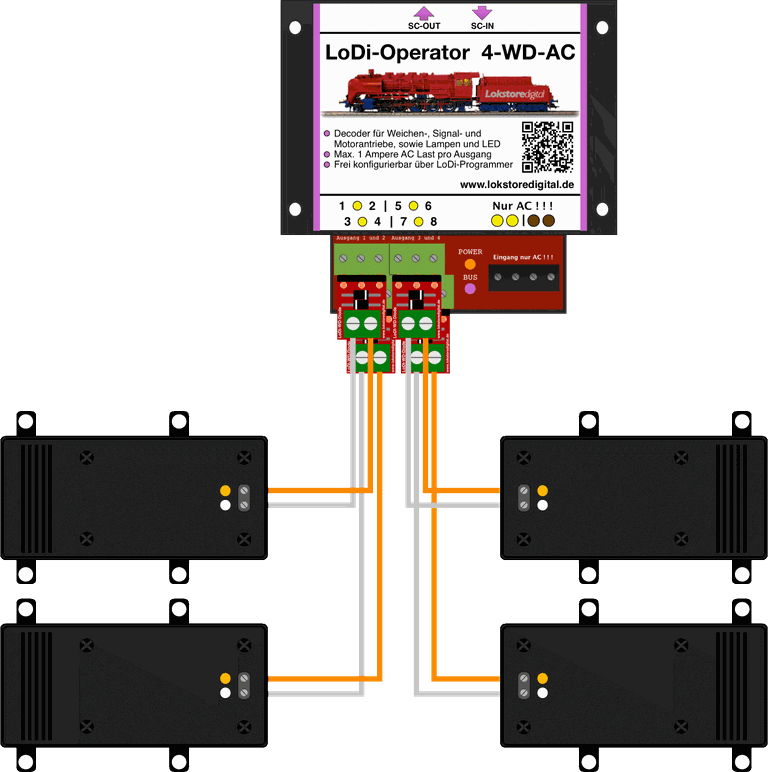 LoDi-WD-Diode — Wiring and installation examples