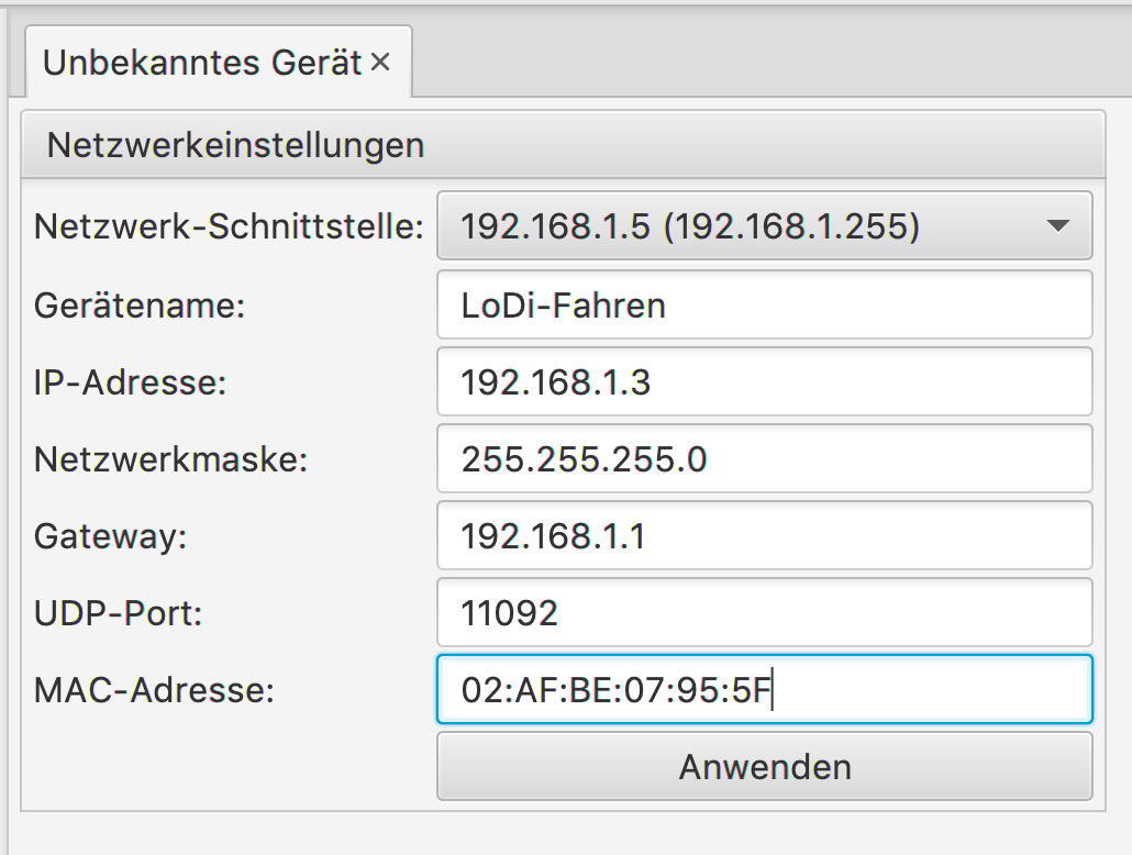Commissioning — Commissioning a LoDi interface
