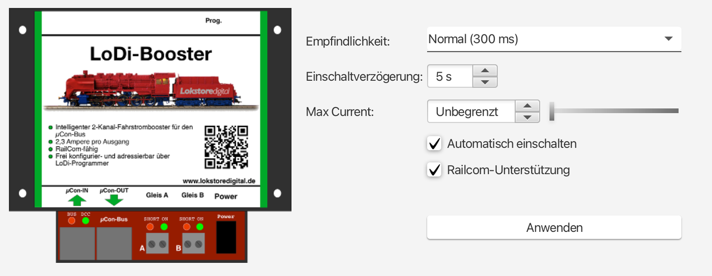 LoDi-Booster — The LoDi-Booster's settings