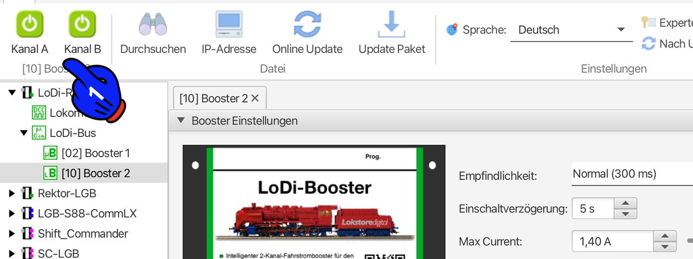 LoDi-Booster — Status and displays