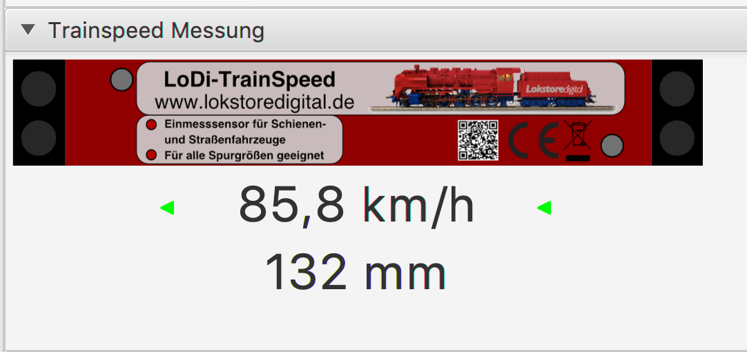 LoDi-TrainSpeed — The measuring dialogue in the LoDi-ProgrammerFX